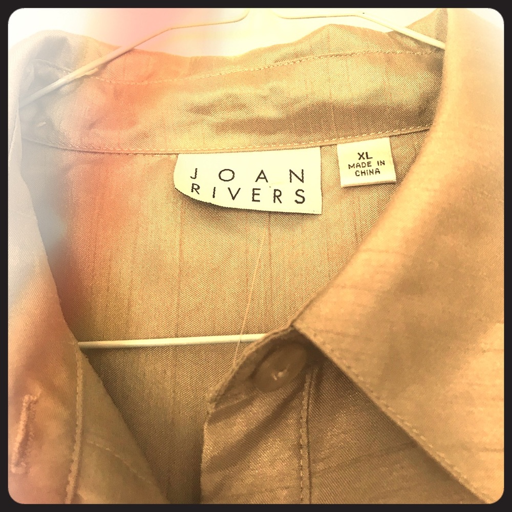 Joan Rivers gold jacket/blouse